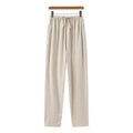 Pantalones ajustados de lino