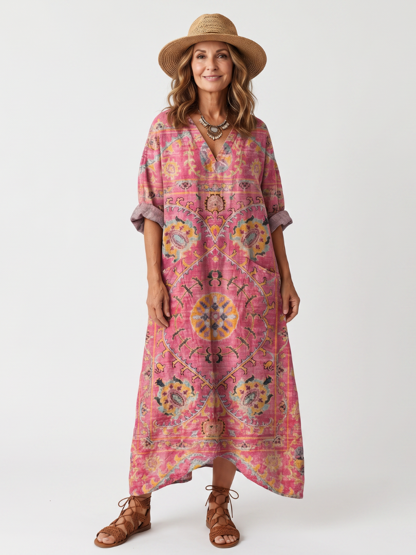Domenica | Vestido midi con bolsillos