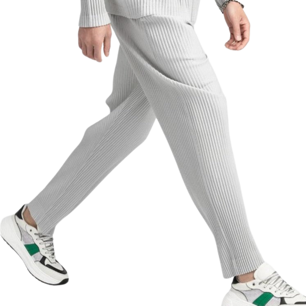 Pantalón de algodón acanalado