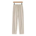 Pantalones ajustados de lino