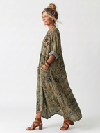 Caterina | Vestido midi oversize con bolsillo