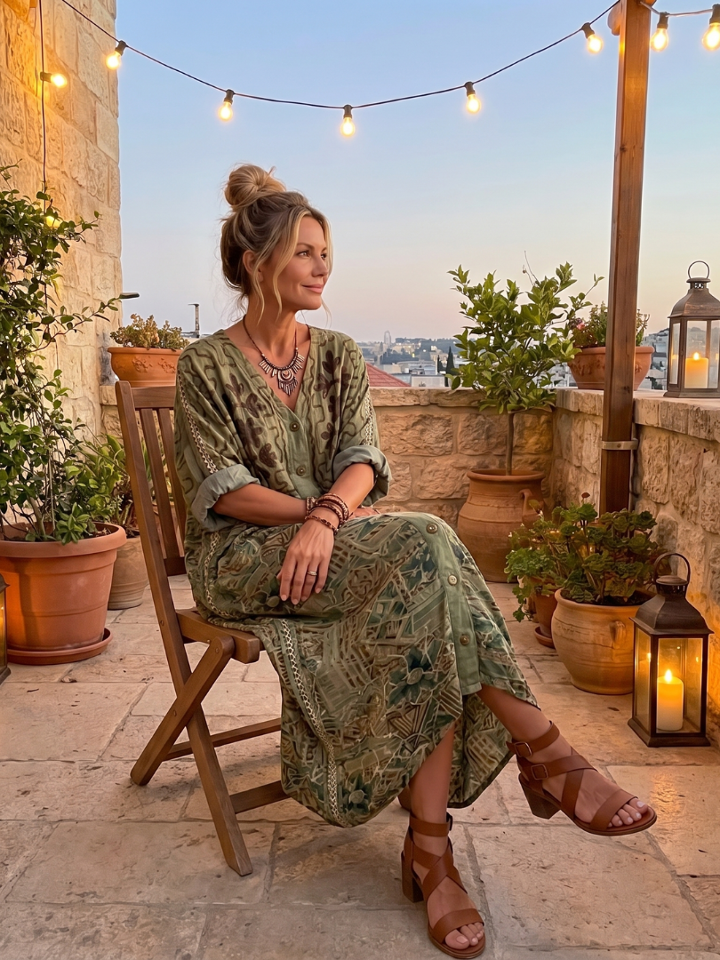 Caterina | Vestido midi oversize con bolsillo