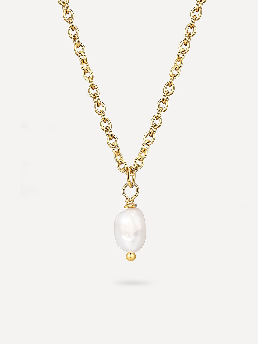 Collar Minimalista con Colgante de Perla