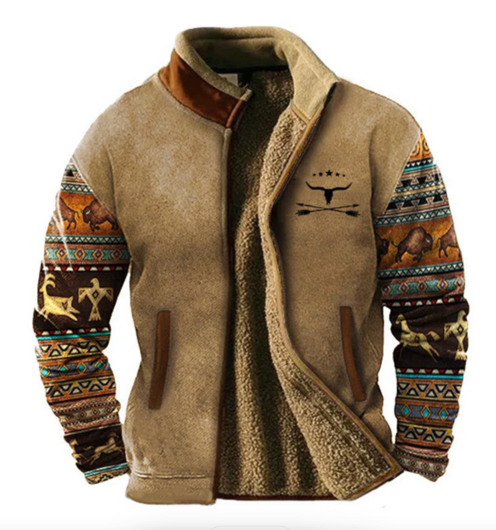 Chaqueta de forro polar informal para hombre