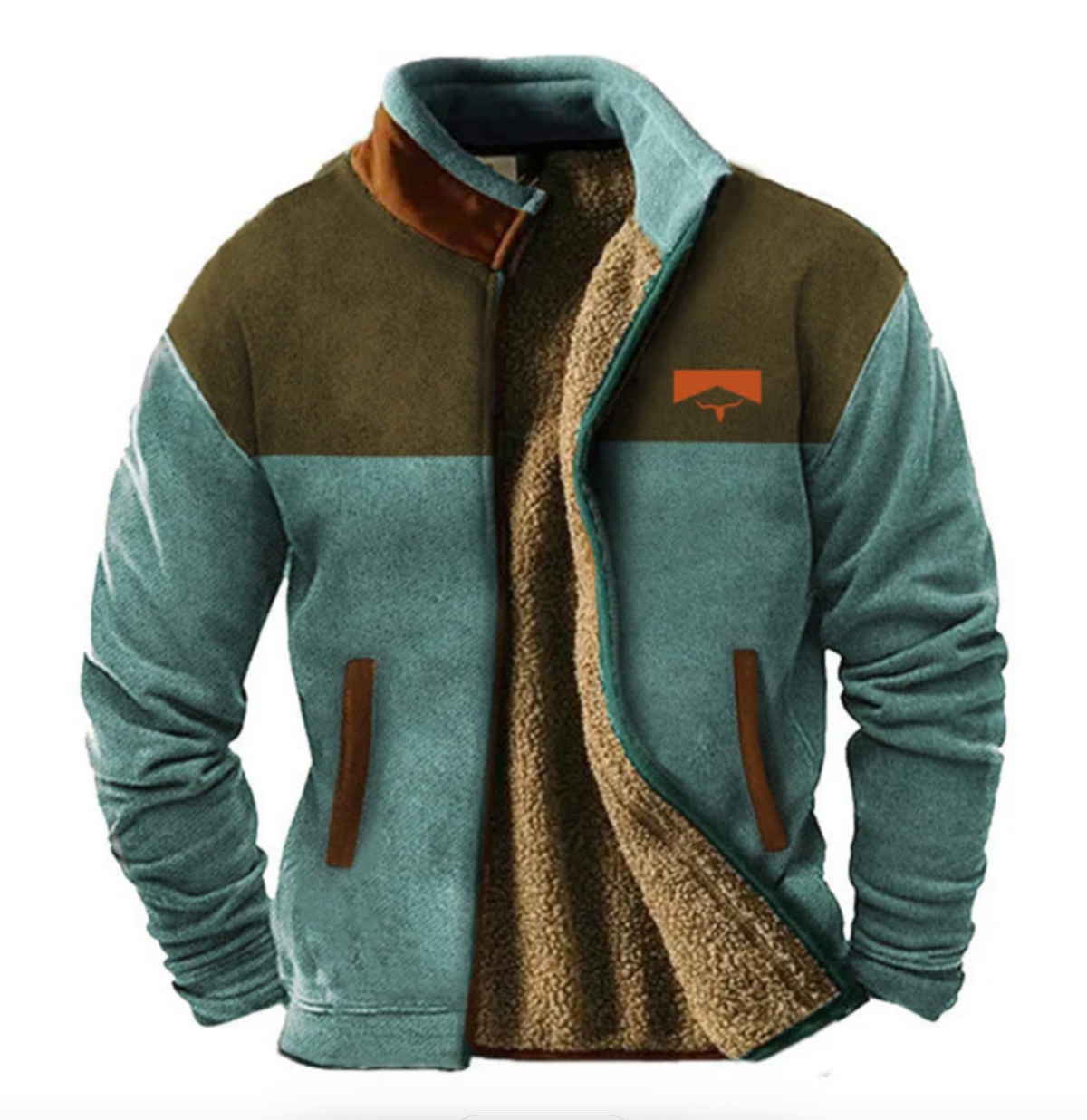 Chaqueta de forro polar informal para hombre