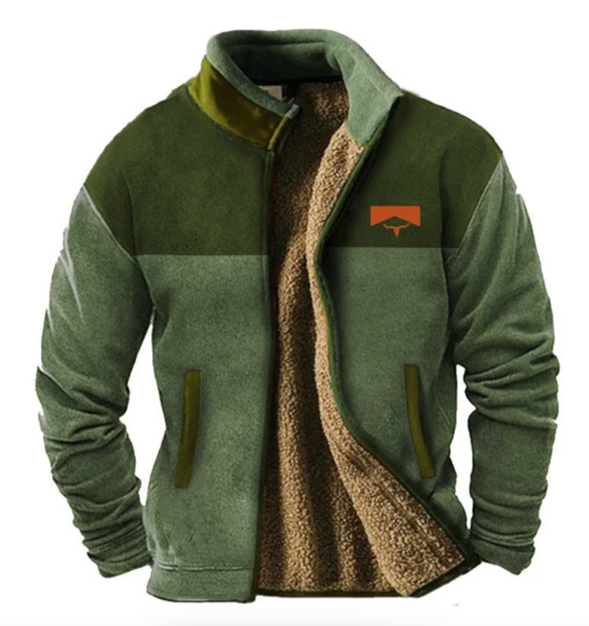 Chaqueta de forro polar informal para hombre