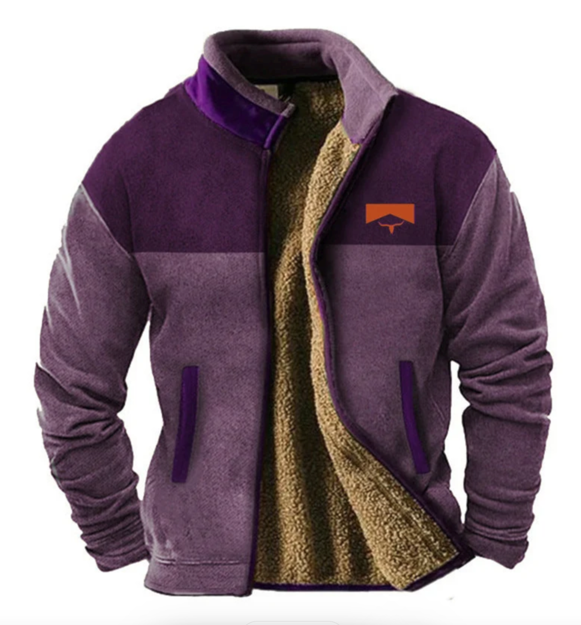 Chaqueta de forro polar informal para hombre