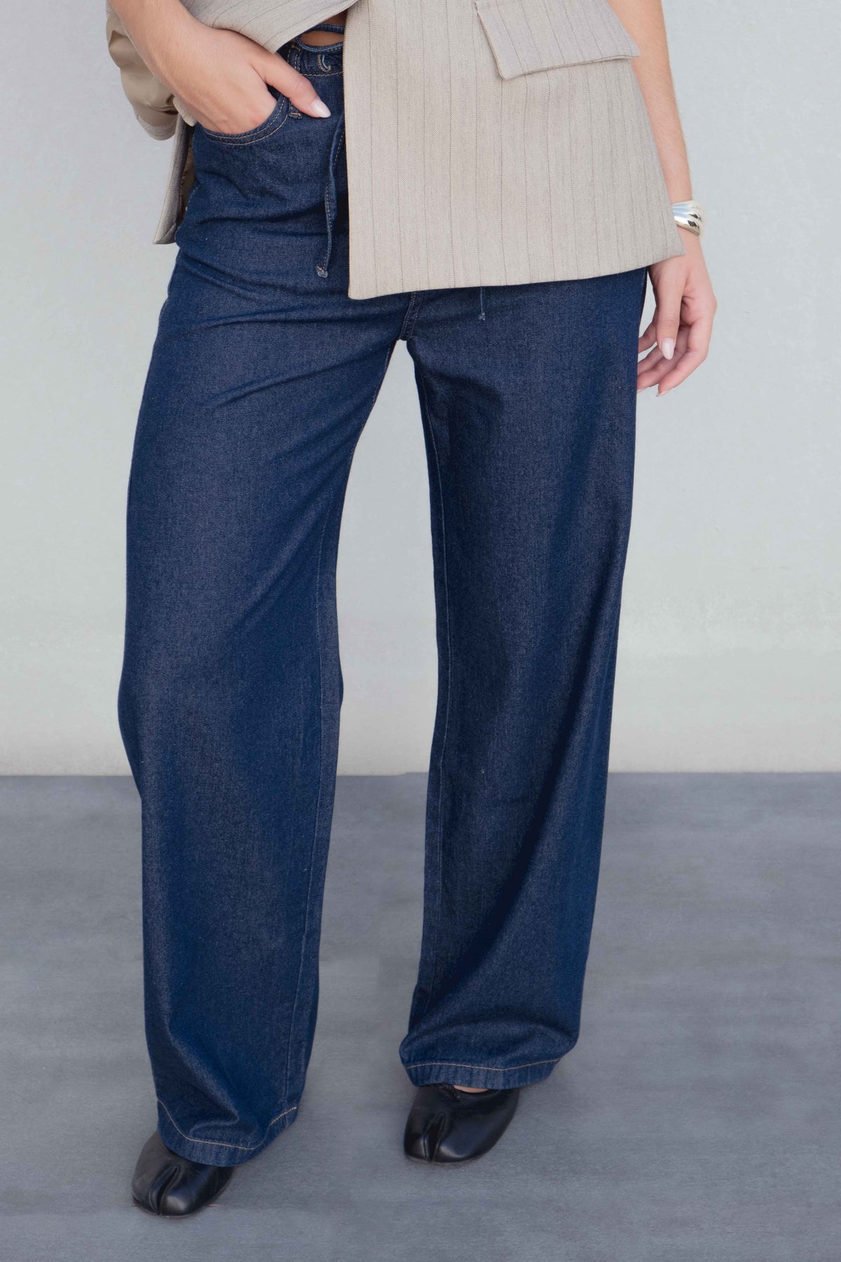 PANTALON FLUIDO EFECTO DENIM