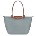 Bolso clásico - Bolso tote grande Le Pliage, color acero.